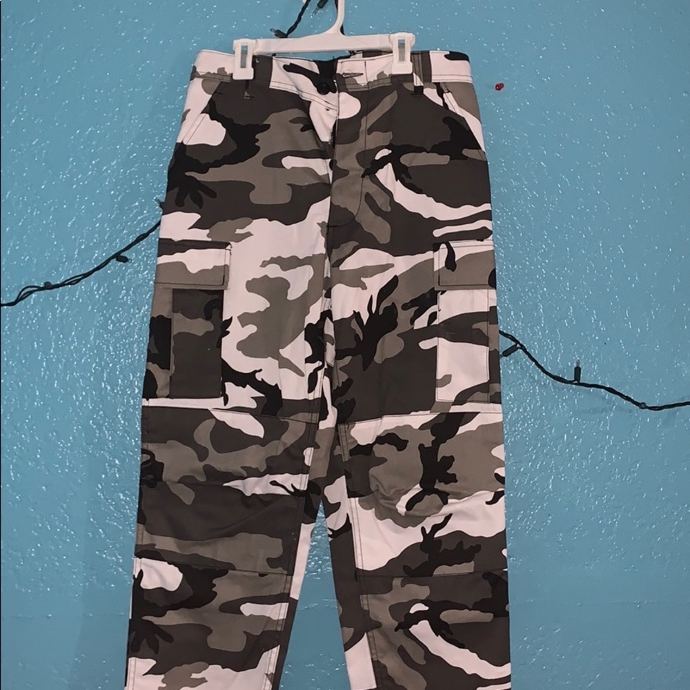 black camo pants